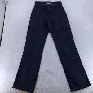 5.11 Tactical Pants Womens ACTUAL 26x34 Black Cargo Stretch Ripstop Work Uniform